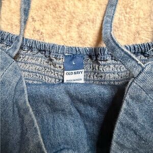 Old Navy Blue Denim Romper